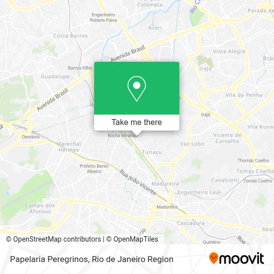 Papelaria Peregrinos map