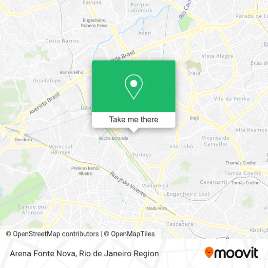 Arena Fonte Nova map