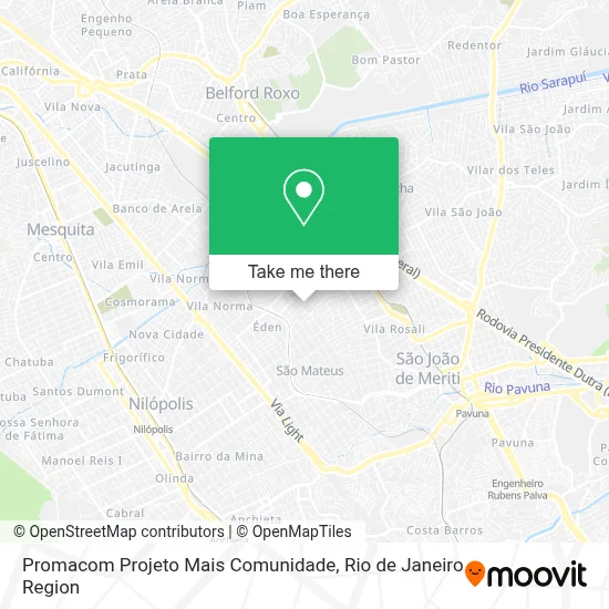 Promacom Projeto Mais Comunidade map