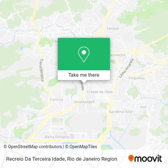 Recreio Da Terceira Idade map
