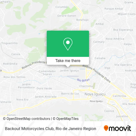 Backout Motorcycles Club map