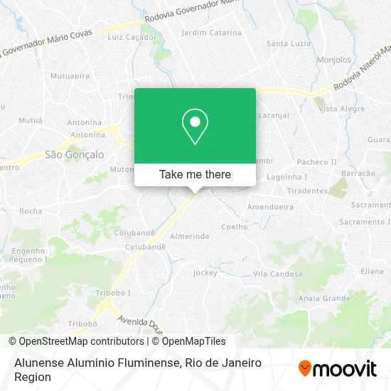 Alunense Aluminio Fluminense map