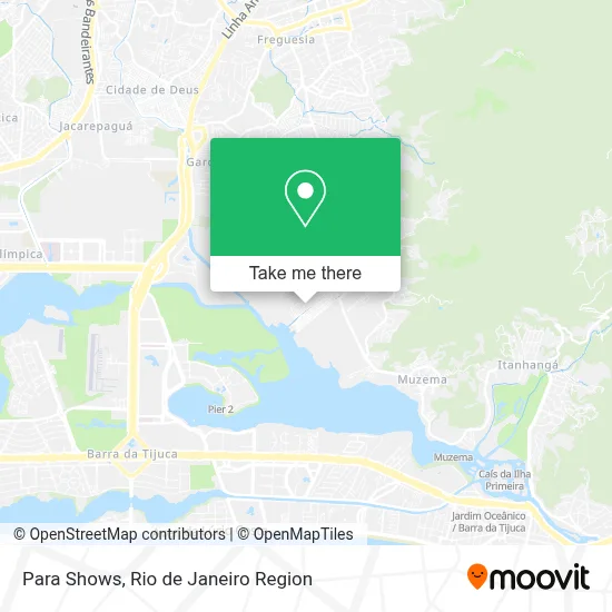 Para Shows map