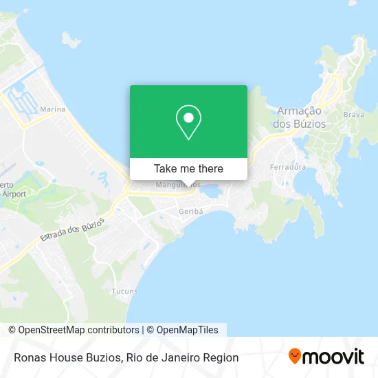 Ronas House Buzios map