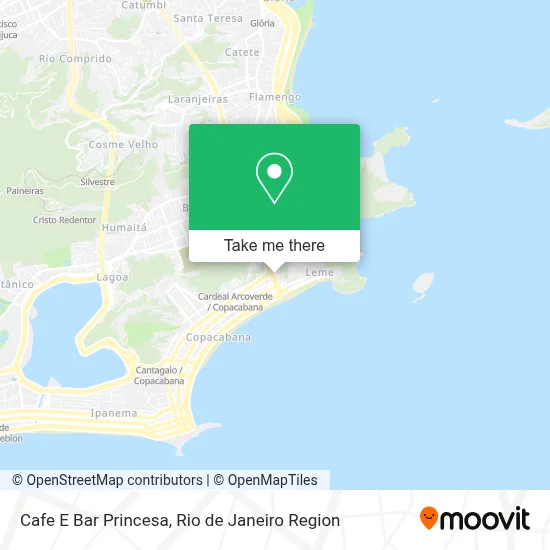 Cafe E Bar Princesa map