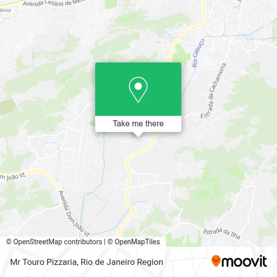 Mr Touro Pizzaria map
