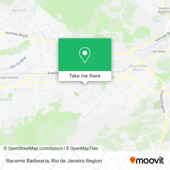 Raceme Barbearia map