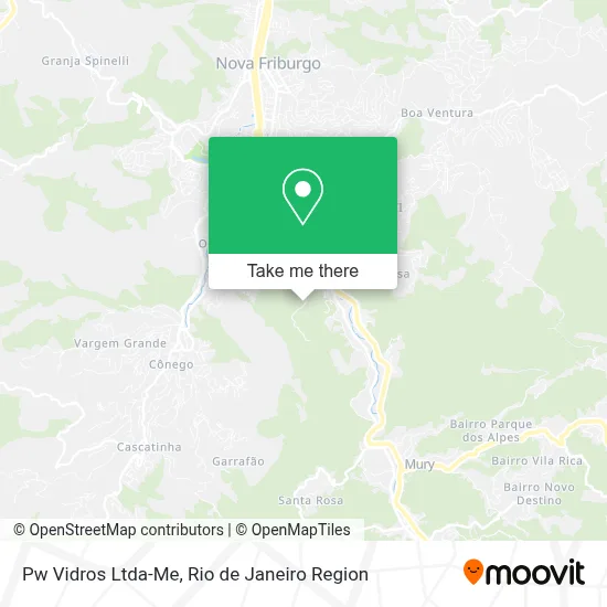 Pw Vidros Ltda-Me map