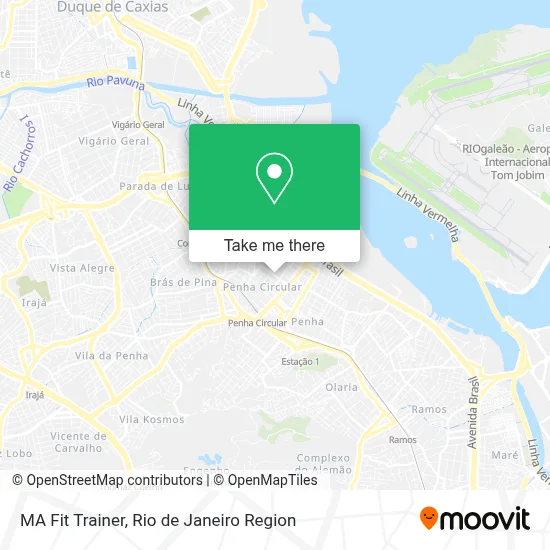 MA Fit Trainer map