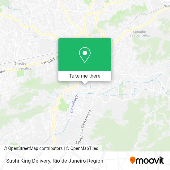 Sushi King Delivery map