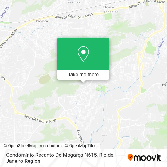 Condomínio Recanto Do Magarça N615 map