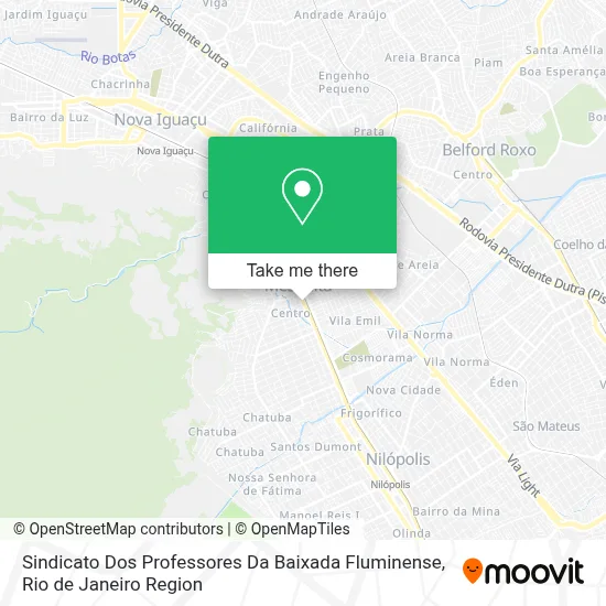 Sindicato Dos Professores Da Baixada Fluminense map