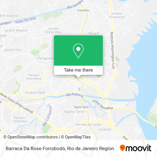 Barraca Da Rose Forrobodò map