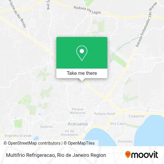 Multifrio Refrigeracao map