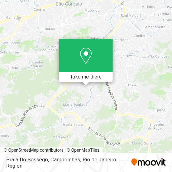 Praia Do Sossego, Camboinhas map