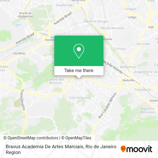 Bravus Academia De Artes Marciais map