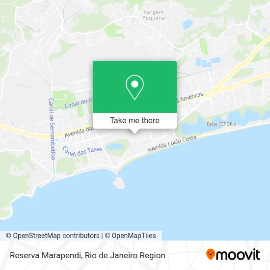 Reserva Marapendi map