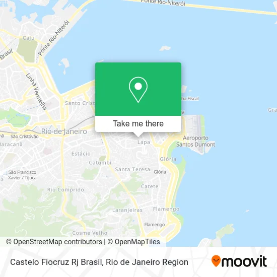 Castelo Fiocruz Rj Brasil map