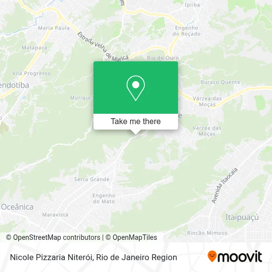 Nicole Pizzaria Niterói map