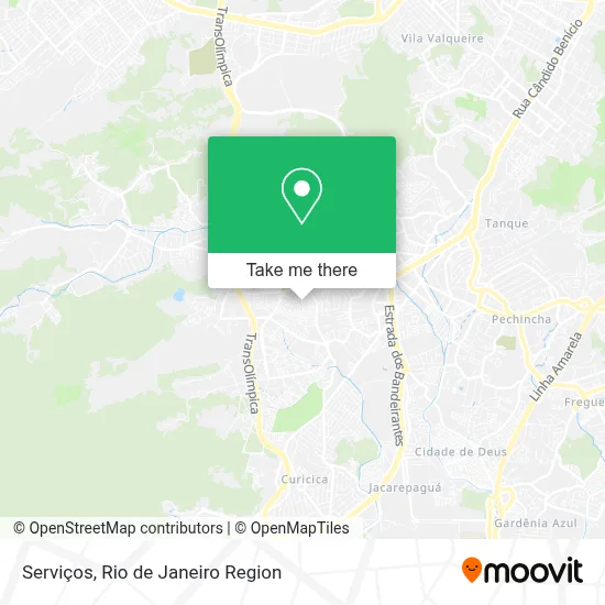 Serviços map