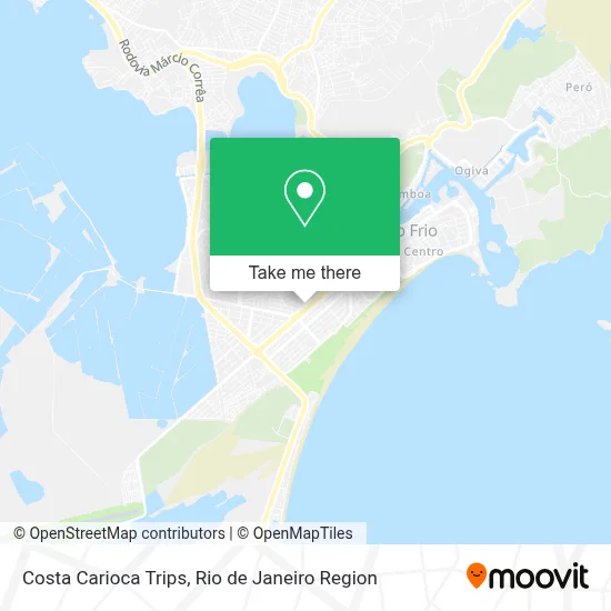 Costa Carioca Trips map