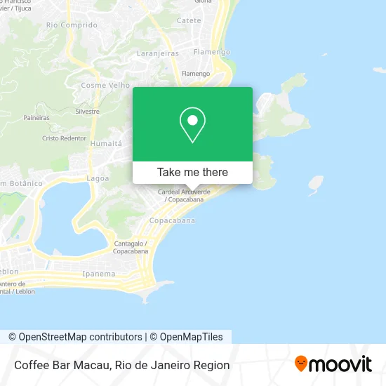 Coffee Bar Macau map