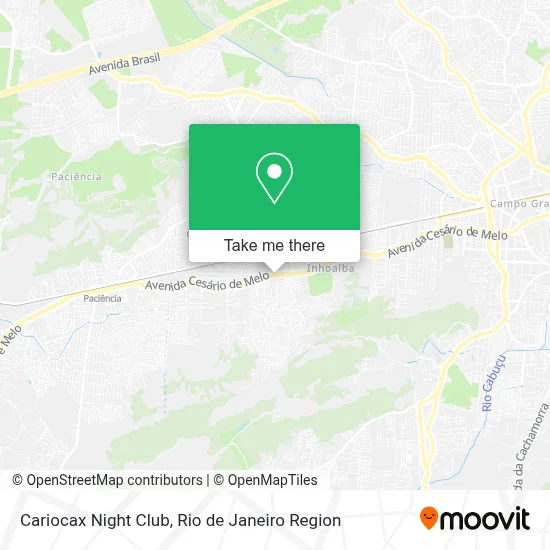 Cariocax Night Club map