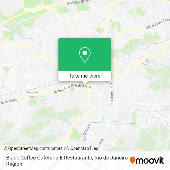 Black Coffee Cafeteria E Restaurante map
