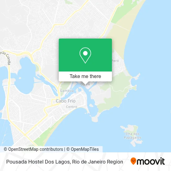 Pousada Hostel Dos Lagos map