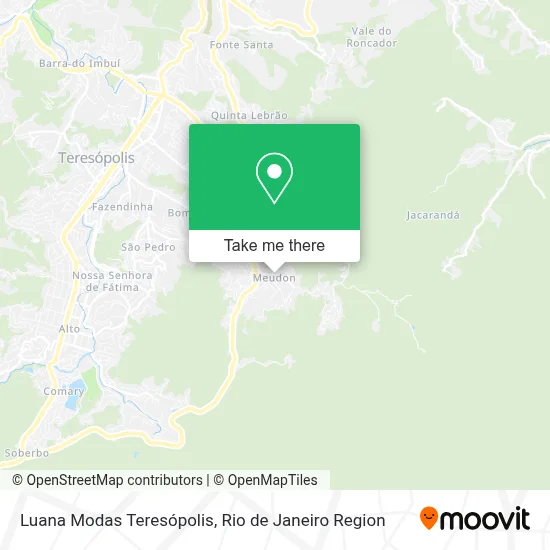 Luana Modas Teresópolis map