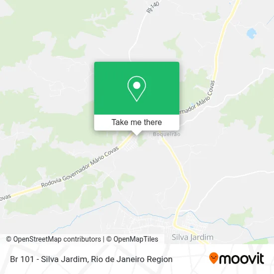 Br 101 - Silva Jardim map