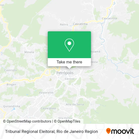 Tribunal Regional Eleitoral map
