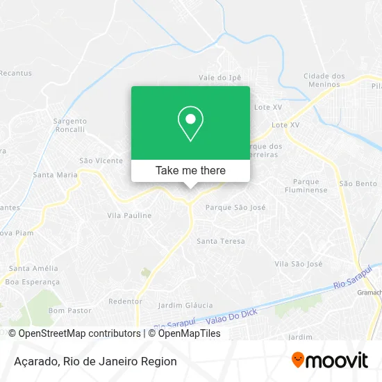 Açarado map