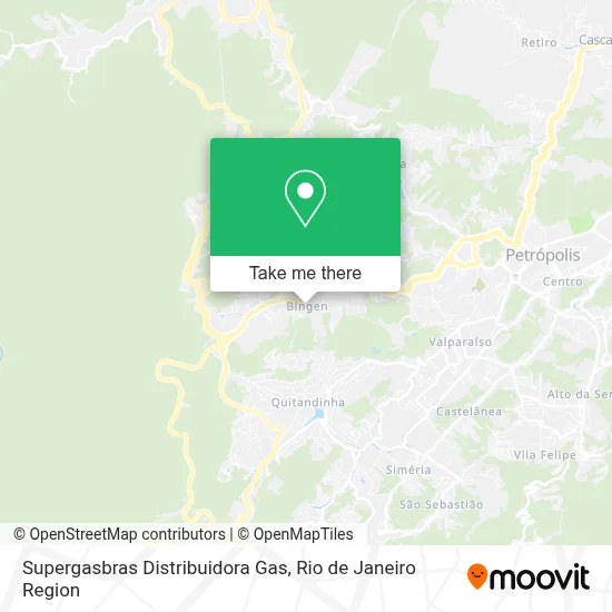 Supergasbras Distribuidora Gas map