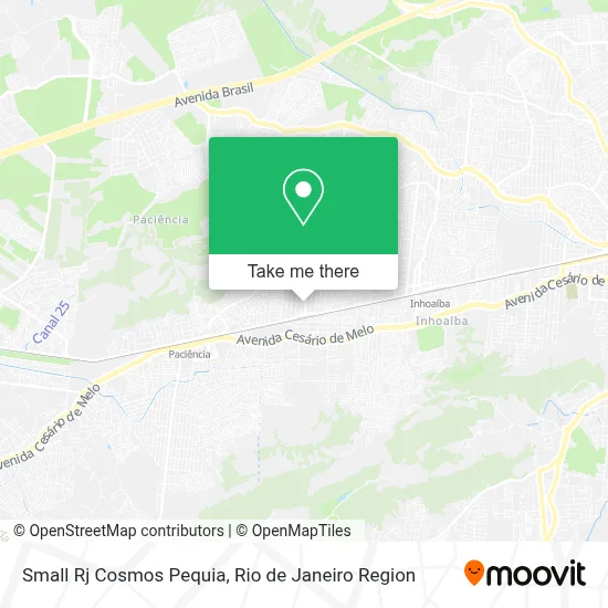 Small Rj Cosmos Pequia map