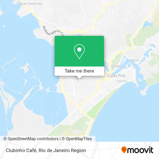 Clubinho Café map