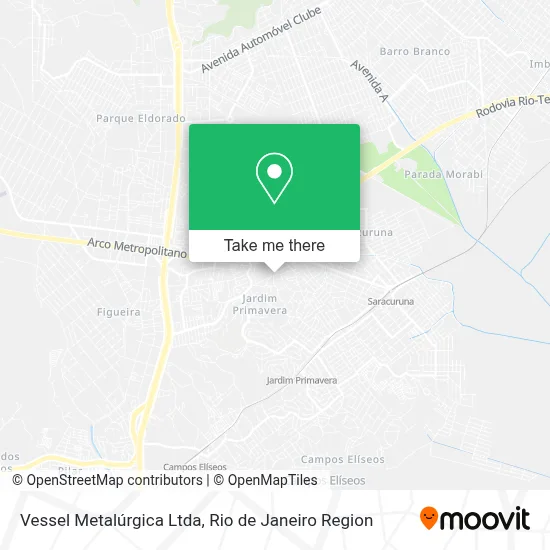 Vessel Metalúrgica Ltda map