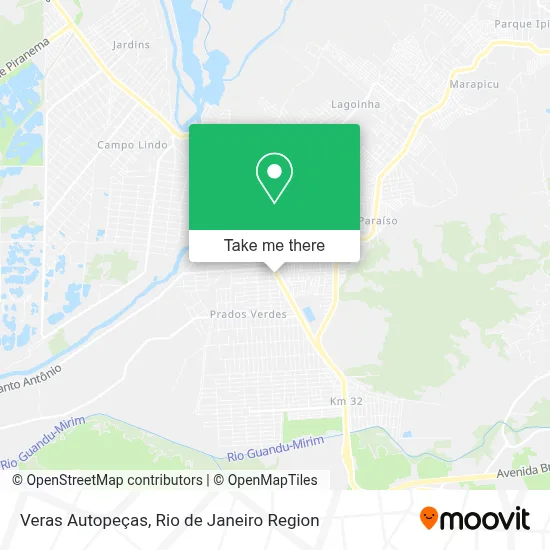 Veras Autopeças map