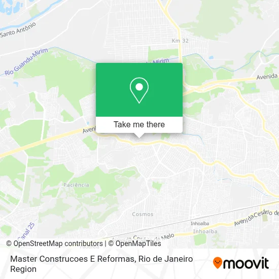 Master Construcoes E Reformas map
