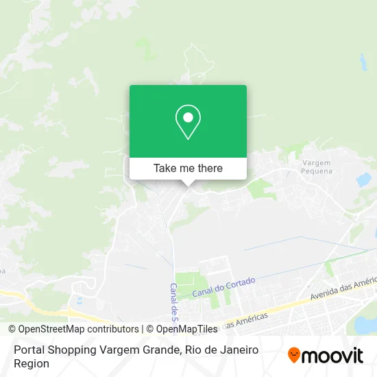 Portal Shopping Vargem Grande map