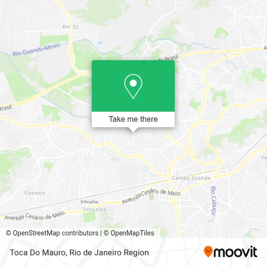 Toca Do Mauro map