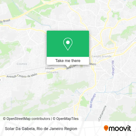 Solar Da Gabela map