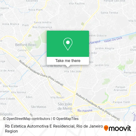 Rb Estetica Automotiva E Residencial map