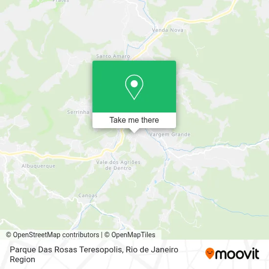 Parque Das Rosas Teresopolis map