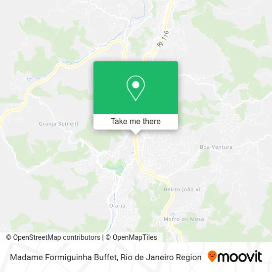 Madame Formiguinha Buffet map