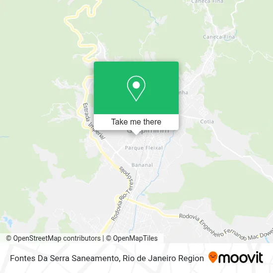 Fontes Da Serra Saneamento map