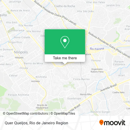 Quer Queijos map
