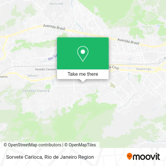 Sorvete Carioca map
