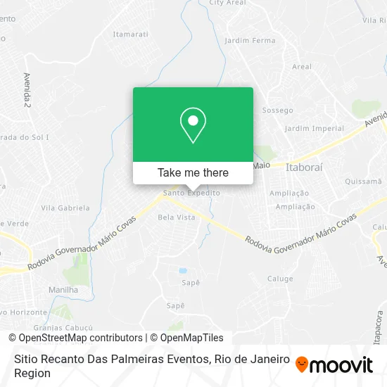 Sitio Recanto Das Palmeiras Eventos map