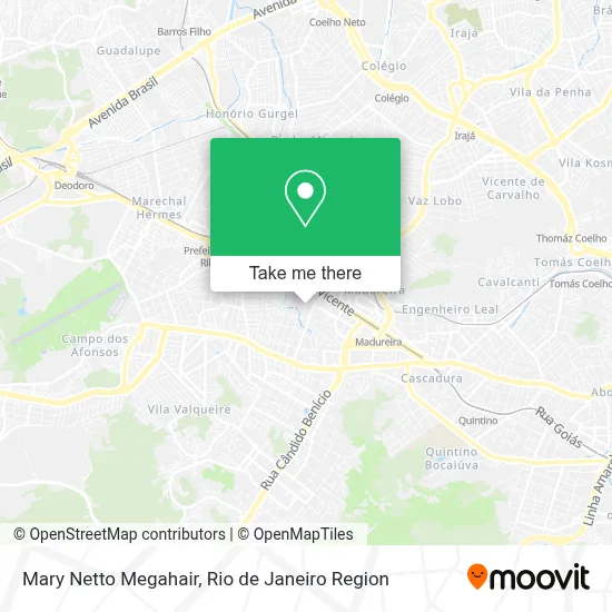Mary Netto Megahair map